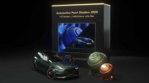 OC 2020 127个车漆材质【Automotive Paint Shaders 2020 127 Shaders C4DOctane .orbx files】-土狗cg资源站