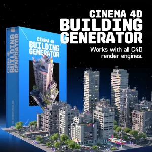 一套C4D建筑生成器 (适用于R24-2023)-土狗cg资源站