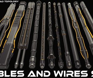 电缆管线模型包-土狗cg资源站