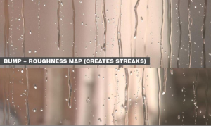 4K 动态雨滴纹理贴图【贴图】-土狗cg资源站