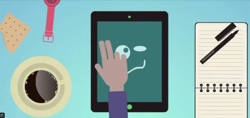 AE模板-扁平化卡通人物场景APP介绍MG动画片头 My App Story-土狗cg资源站