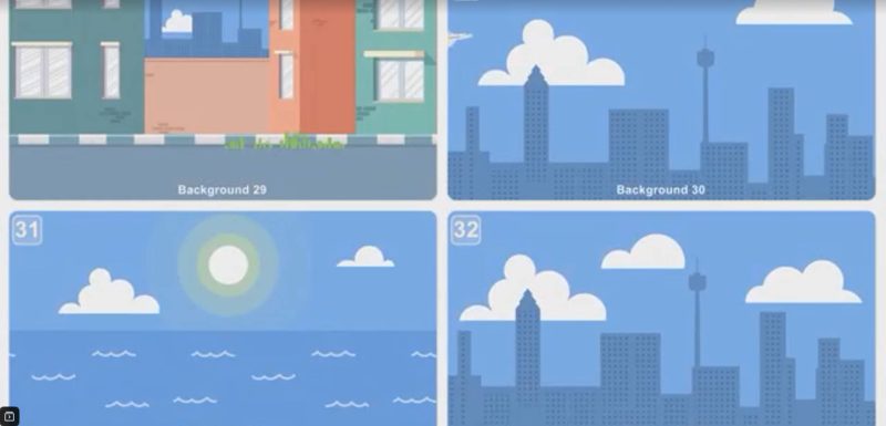 AE模板-90组扁平化MG动画场景背景 90 Flat Cartoon Background Pack-土狗cg资源站