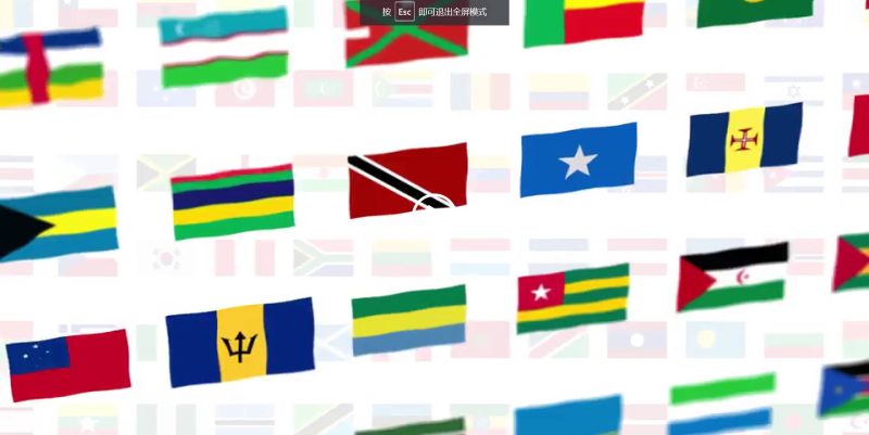 AE模板-旗帜国旗飘动图标动画 250+ Country Flags Icons-土狗cg资源站