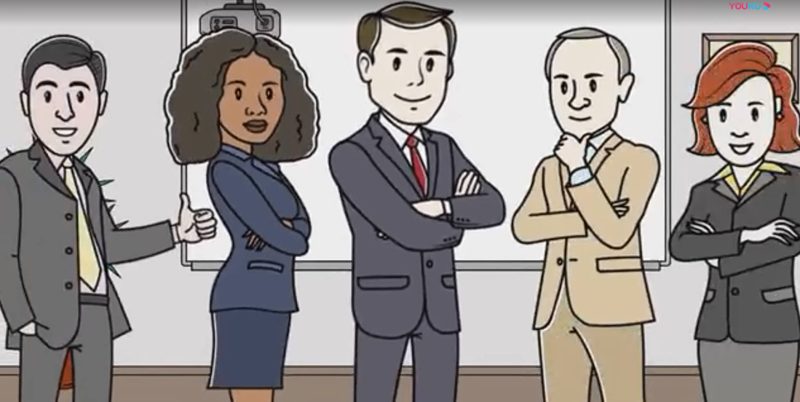 AE模板-商务手绘卡通人物场景解说MG动画片头 Business Explainer Video-土狗cg资源站