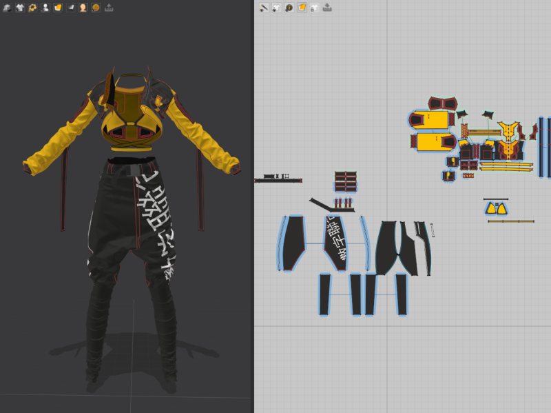 MD Clo3D女性时尚运动装内衣外套长裤MD服装打版源文件3D模型-土狗cg资源站