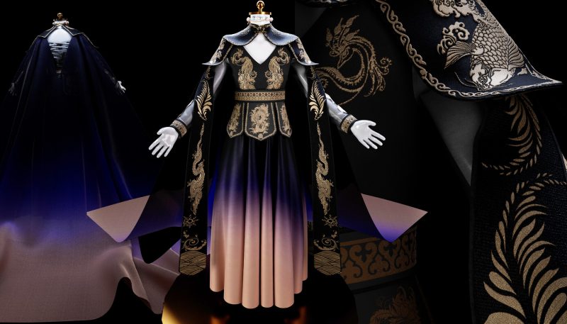 Traditional Chinese costumes - Jinhuafu（锦衣华服）（这个没有MD文件）-土狗cg资源站