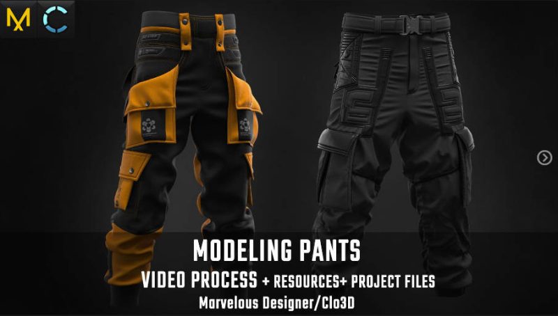 造型裤子-土狗cg资源站