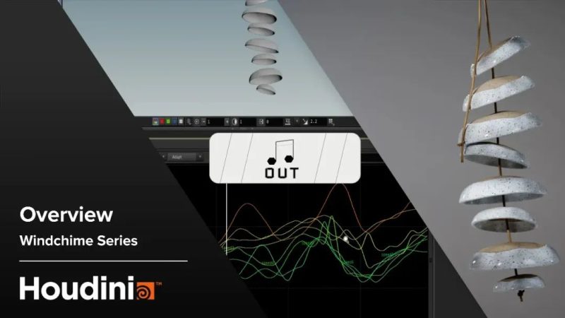 Houdini-CHOPs实战：捕捉碰撞信息生成MIDI音频-土狗cg资源站