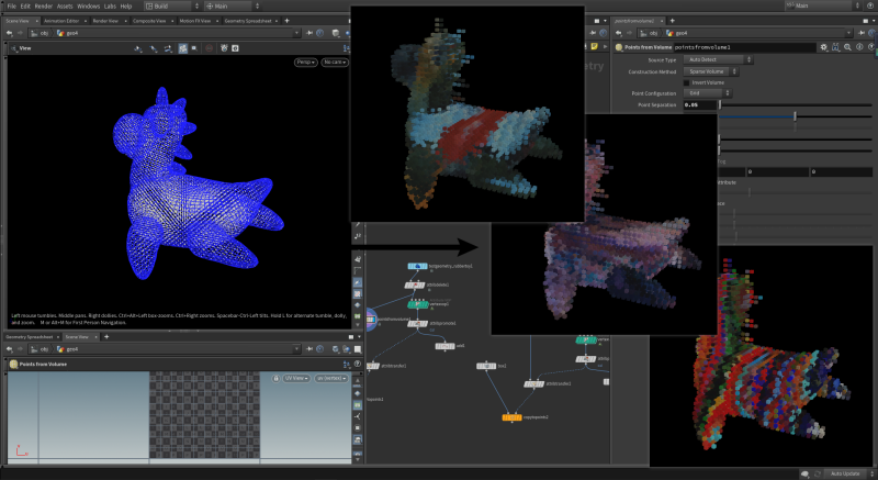 Houdini 贴图颜色传递至点属性-土狗cg资源站