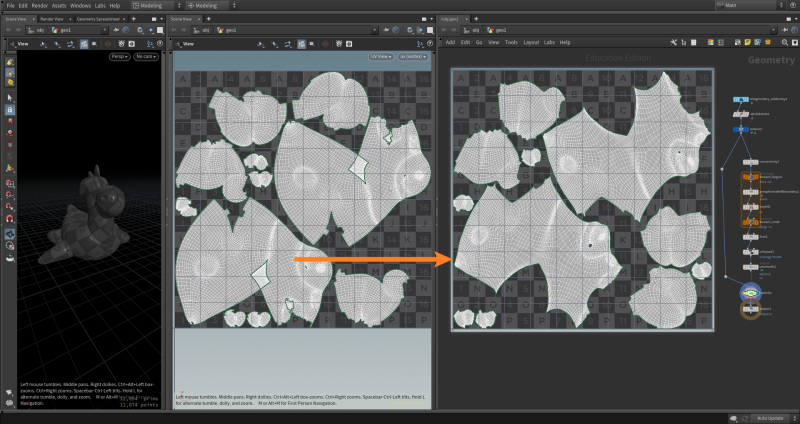 Houdini UV重叠、松弛的方法-土狗cg资源站
