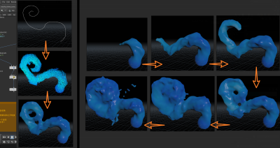 Houdini 实现跟随曲线的流体效果-土狗cg资源站