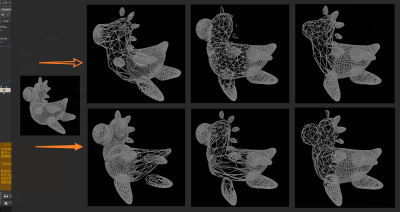 Houdini 对物体经过区域 进行线条切换-土狗cg资源站