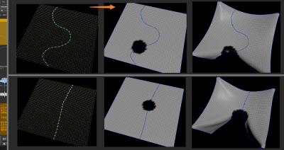 Houdini 两种基于自定义曲线 逐渐撕开布料的效果-土狗cg资源站