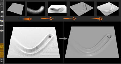 Houdini 通过属性传递 实现在表面拖尾的效果-土狗cg资源站