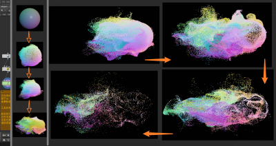 Houdini 通过吸引力 实现流动衰减的效果-土狗cg资源站