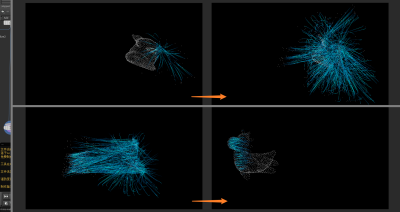 Houdini 根据距离遮罩 实现两物体之间 粒子变换的效果-土狗cg资源站
