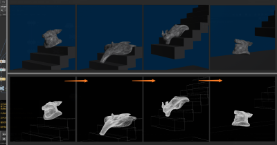 Houdini 对牛皮纸属性驱动 实现落地瞬间 大量提高刚性-土狗cg资源站