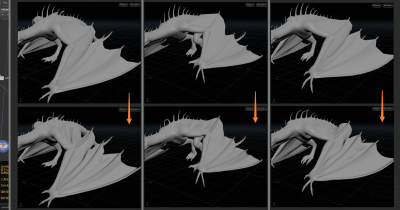 Houdini 对爬行龙的部分区域 叠加一定物理效果-土狗cg资源站