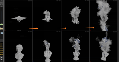 Houdini 烟雾体积 与布料交互 的实现思路-土狗cg资源站
