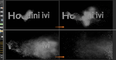 Houdini 通过碎裂粒子烟雾 三种样式 获得飘散的效果-土狗cg资源站