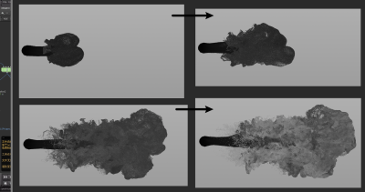 Houdini 基于烟雾 生成水墨效果的粒子-土狗cg资源站