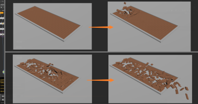 Houdini 基础刚体 碰撞砖块的小案例-土狗cg资源站