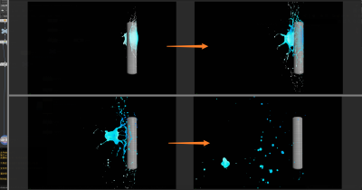 Houdini 水花在碰撞瞬间 以慢镜头效果展示的制作思路-土狗cg资源站