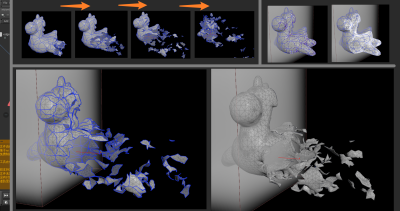 Houdini 在体积经过布料时 逐渐飘落的效果-土狗cg资源站
