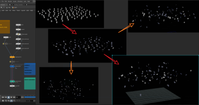 Houdini 快速实现纸片飘落的效果-土狗cg资源站