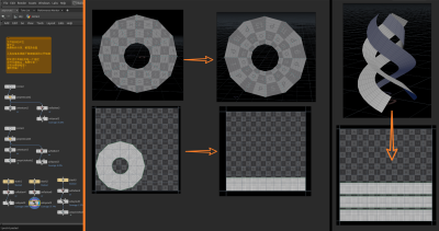 Houdini 快速对环状UV进行拉直-土狗cg资源站