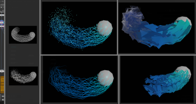 Houdini 基于UV属性 实现噪波拖尾的效果-土狗cg资源站