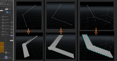 Houdini 生成简单程序化楼梯的方法-土狗cg资源站