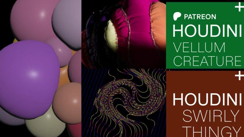 [免费·Ai精翻] Houdini&Cinema4d动效-SNDAYS 3D 设计探索-土狗cg资源站