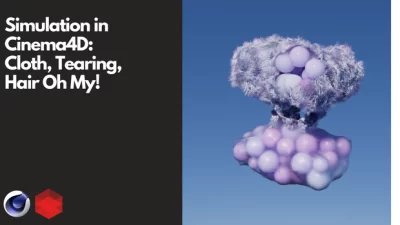 Cinema4d布料+毛发动力学模拟撕扯效果-土狗cg资源站