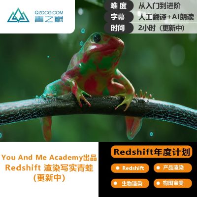（rs年度计划介绍）写实青蛙渲染-土狗cg资源站
