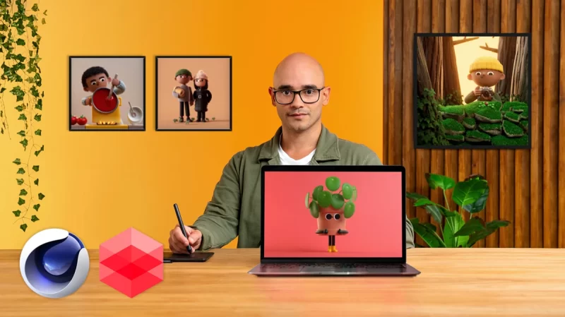 适合初学者使用 Cinema 4D 进行 3D 角色建模-土狗cg资源站