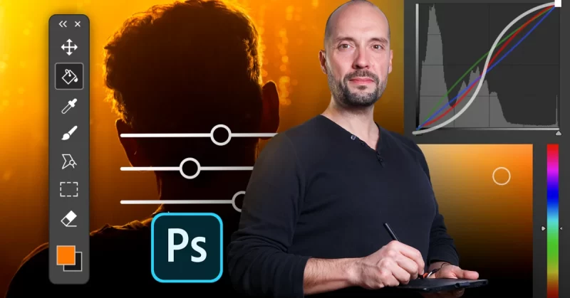 用于色彩校正的 Adob​​e Photoshop-土狗cg资源站