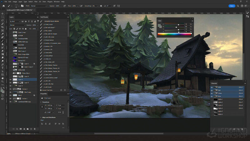 （ai精翻）为概念艺术创建自定义 3D 套件-土狗cg资源站