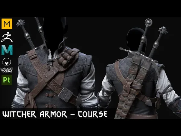 图片[1]-[免费] 猎魔人蝎子装甲套装制作流程（不包含剑）-土狗cg资源站