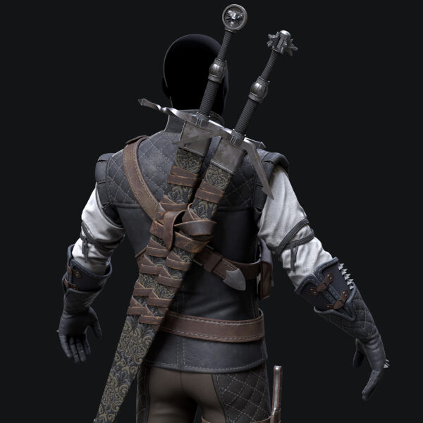 图片[2]-[免费] 猎魔人蝎子装甲套装制作流程（不包含剑）-土狗cg资源站