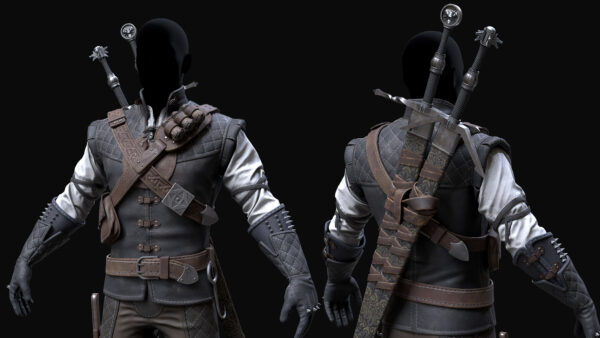 图片[5]-[免费] 猎魔人蝎子装甲套装制作流程（不包含剑）-土狗cg资源站