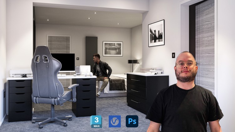 （ai精翻）3DS Max 和 Vray 室内设计课程-土狗cg资源站