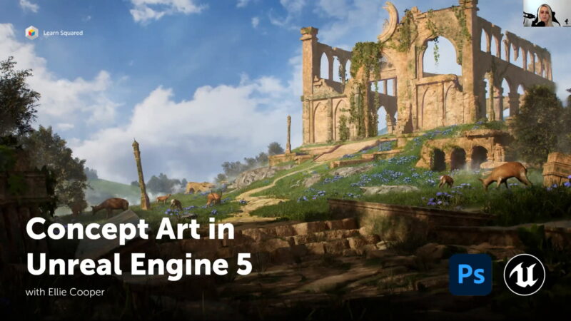 UE5三维概念场景制作教程-土狗cg资源站