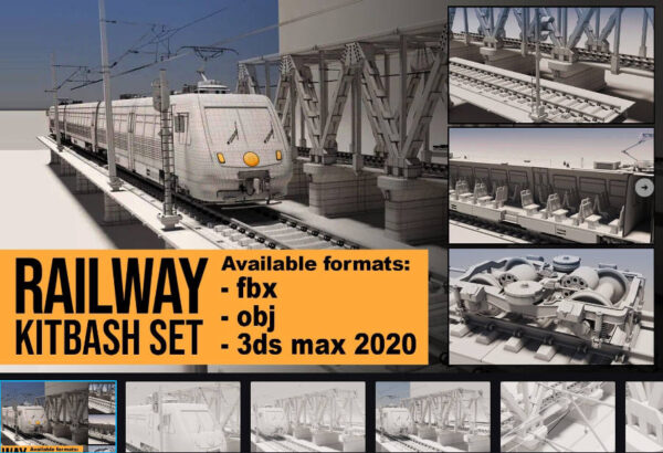 图片[1]-铁路套件套装（细分就绪）-土狗cg资源站