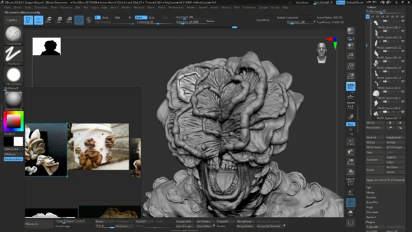 图片[8]-[免费] 在Brush中制作《最后生还者》循声者-土狗cg资源站