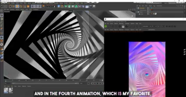 图片[3]-【ai精翻】使用 Cinema4D 制作的迷幻门户动画-土狗cg资源站