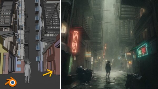 图片[1]-【ai精翻】Dark Alley，完整的 Blender 电影工作流程 + 300 个资产-土狗cg资源站
