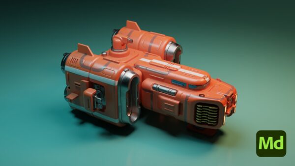 图片[1]-【ai精翻】Substance Modeler 中的 3D 建模：设计科幻宇宙飞船-土狗cg资源站