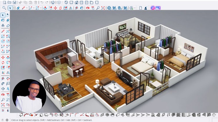 【ai精翻】使用 sketch up pro 成为专业室内设计师-土狗cg资源站