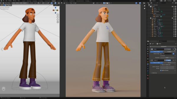 图片[6]-[免费] 在 Blender 中快速创建风格化角色-土狗cg资源站